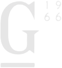 Het label toont een grote letter 'G' met daarnaast de jaartallen '19' en '66'. Het ontwerp is minimalistisch en modern, zonder verdere afbeeldingen of decoraties.
