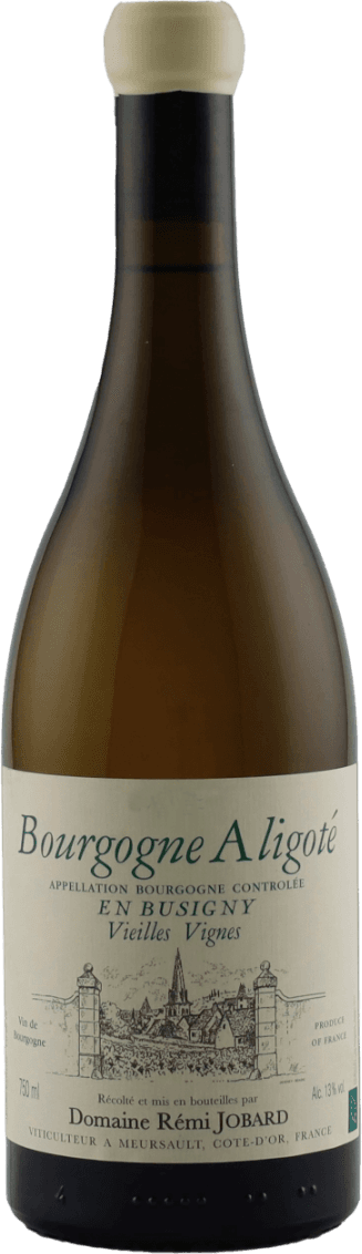 Het label toont een gedetailleerde tekening van een kasteel of wijnhuis met torens en muren. Bovenaan staat de naam van de wijn in elegante letters, en onderaan bevindt zich informatie over de herkomst en producent.