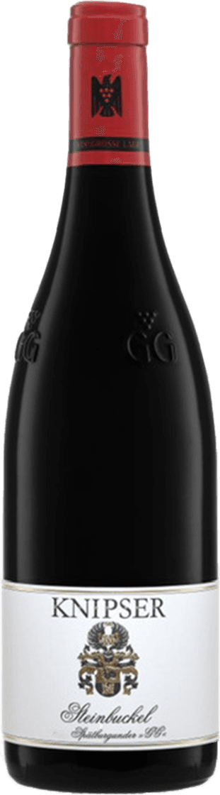 Het label heeft een traditioneel ontwerp met een familiewapen in het midden. Boven het wapen staat de naam 'KNIPSER' in grote letters. Onder het wapen is de naam van de wijn geschreven in een sierlijk lettertype.
