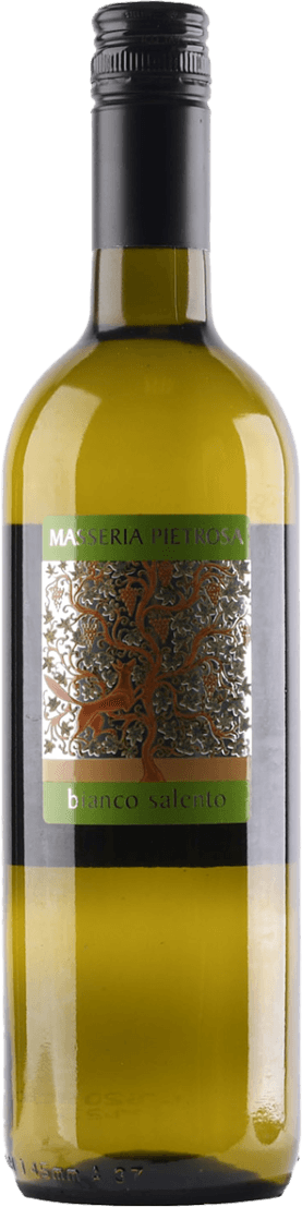 Het label toont een artistieke afbeelding van een boom met gedetailleerde takken en bladeren. Bovenaan staat de naam van de wijnmakerij en onderaan de naam van de wijn.