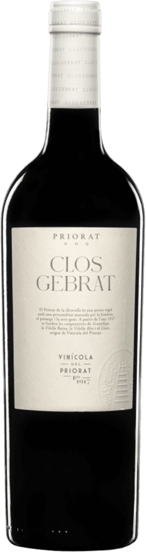 Het label van deze wijnfles is vrij minimalistisch en traditioneel vormgegeven. Het heeft een crèmekleurige achtergrond met voornamelijk tekst in een klassieke typografie. Linksonder op het label is een subtiel reliëf te zien van een terrasvormige wijngaard met druiven. Er zijn geen afbeeldingen van dieren, fruit, bloemen of kunstzinnige elementen; het label straalt vooral rust en traditie uit.