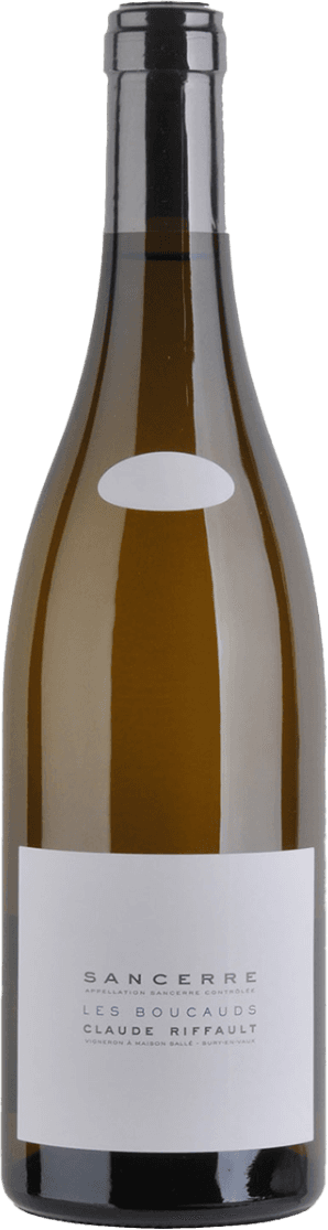 Het label is minimalistisch met een witte achtergrond en zwarte tekst. Er zijn geen afbeeldingen of illustraties, alleen tekst die de naam van de wijn en de producent vermeldt.