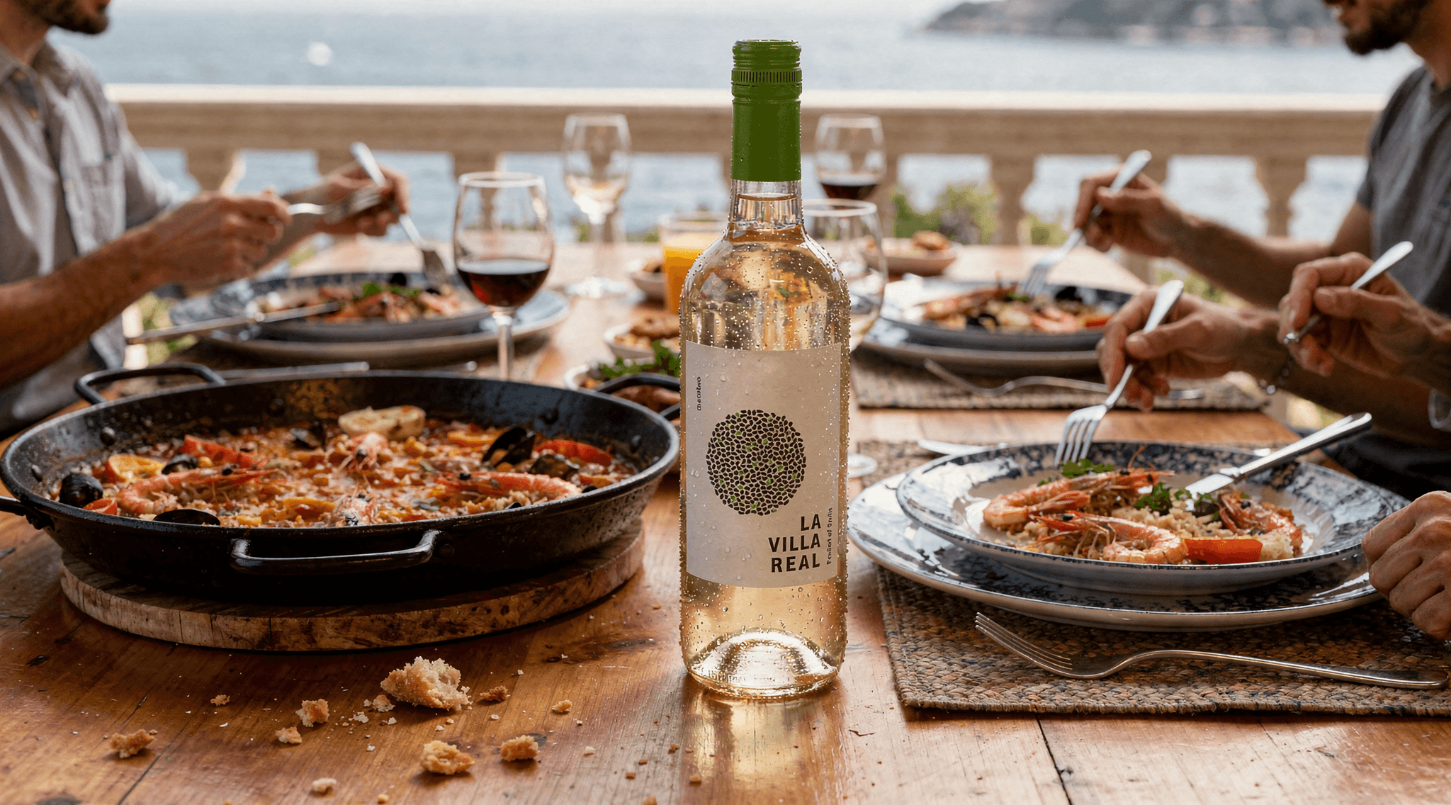 Wijn bij paella